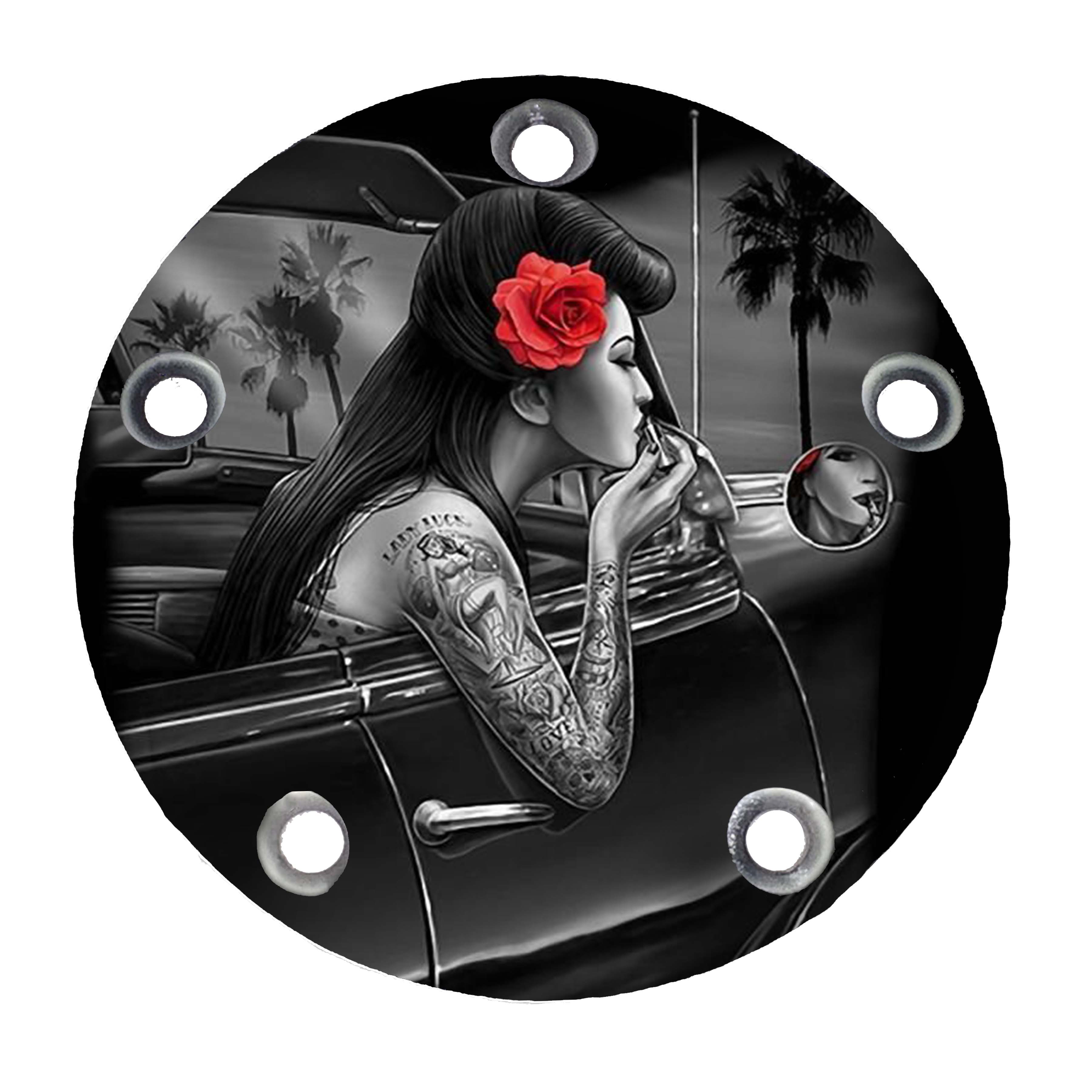 custom harley timing cover